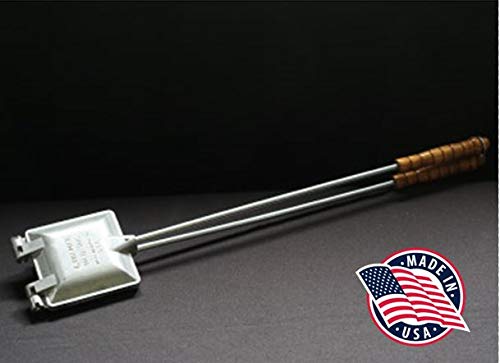 C. Palmer Aluminum Campfire Cooking Sandwich Maker, Long Handle Mountain Pie Maker, Made in America