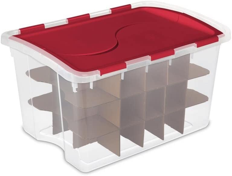 ORNAMENT BOX W/LID 48QT