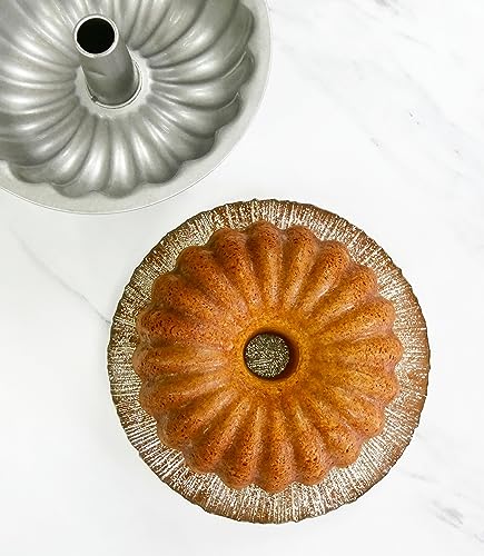 USA Pan Bakeware Nonstick Fluted Tube Cake Pan, Aluminized Steel 10-Inch