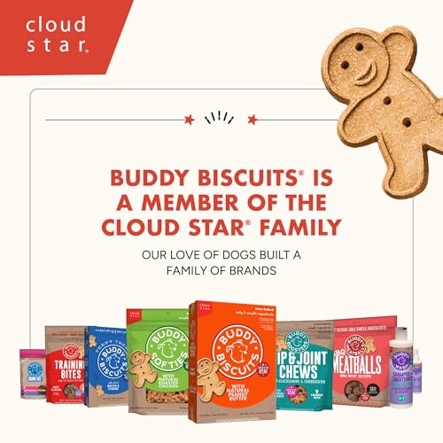 Buddy Biscuits 2 lb Bag of Crunchy Dog Treats, Made with Peanut Butter