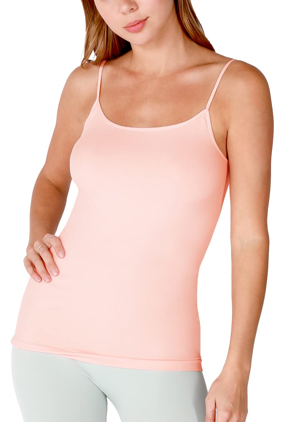 NIKIBIKI Women Seamless Basic Camisole, Made in U.S.A, One Size