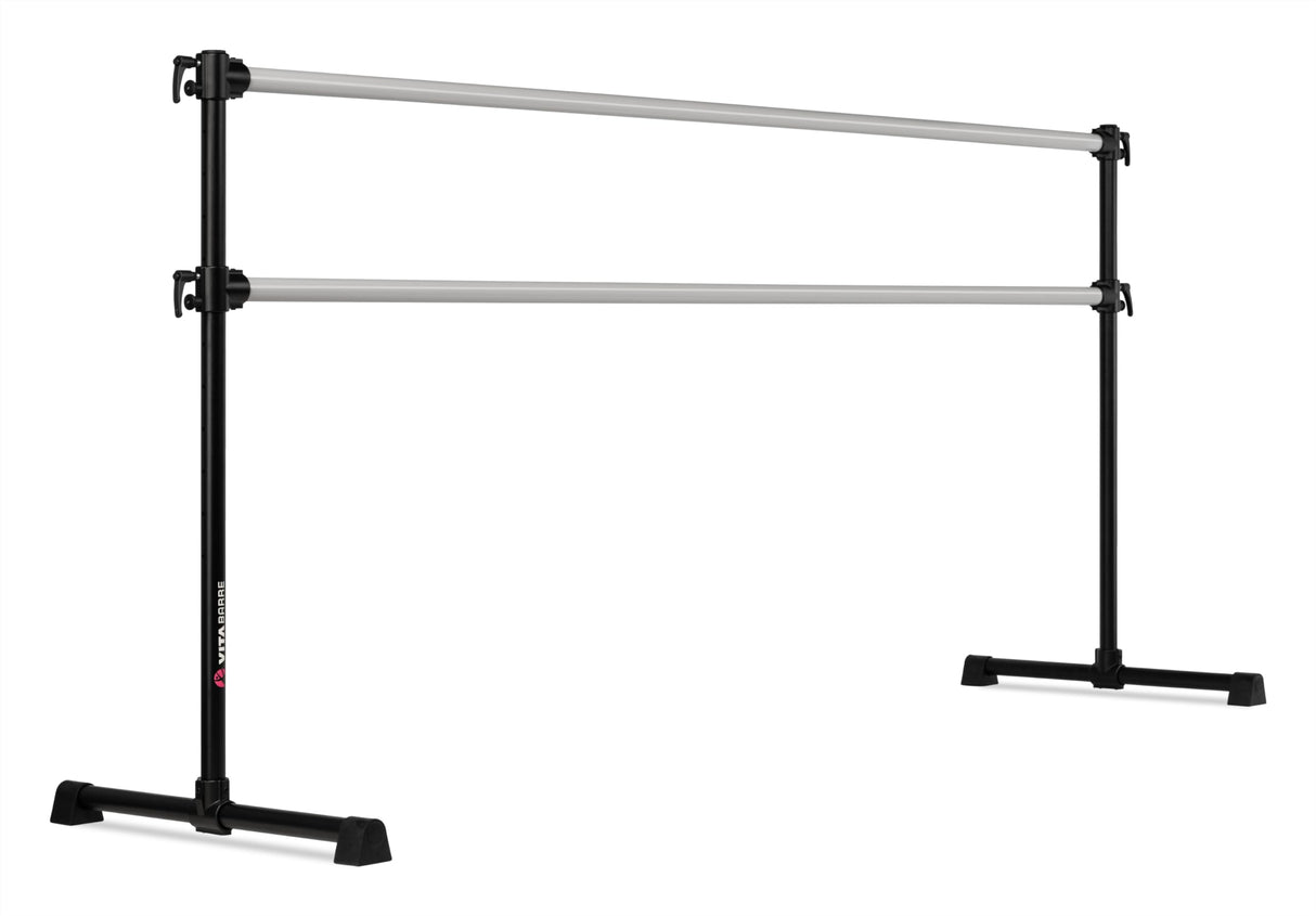 VITA Barre Portable Freestanding Double Ballet Barre, Professional | Adjustable Height, Made in USA, Home or Gym Exercise Equipment for Kids & Adults | Dance, Fitness, Pilates