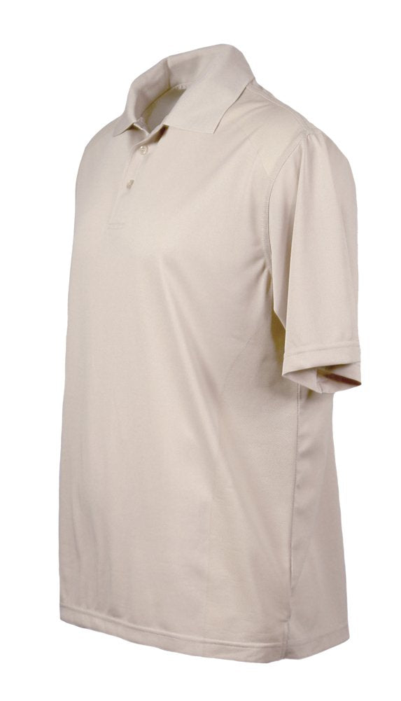 Akwa Men's Dry Wicking Golf Polo Body Mapping Mesh Design 100% Polyester Seamless Ventilation Zones