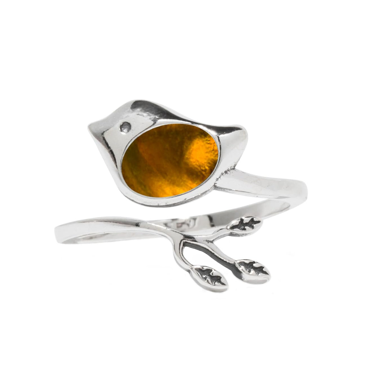 Bottled Up Designs Handmade Little Bird Ring, Recycled Antique Bottles, Sterling Silver, Eco Friendly, Made in USA, Birthday Gifts, Mothers Day, Women, Anniversary (Red Beer Bottle)