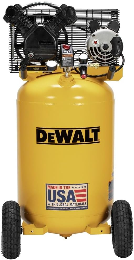 Dewalt DXCM301 1.6 HP 30 Gallon 155 Max PSI 6.2 SCFM @ 40 PSI 5.3 SCFM @ 90 PSI Single-Stage Oil-Lube Electric Portable Vertical Air Compressor