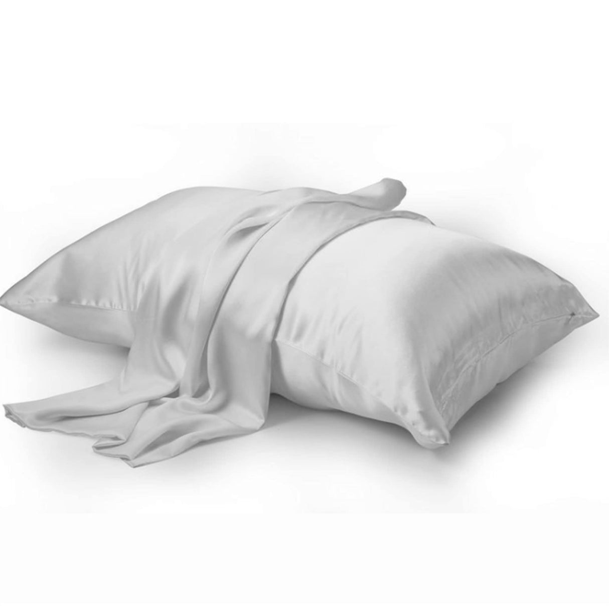 Oeko-TEX Certified Mulberry Silk Pillow Cases Green for Christmas Made in USA, 100% Silk Pillowcase with Zipper, 6A Grade 22 Momme Pure Silk Gift Set, 1 Pcs 20"x30" (Queen, Emerald)