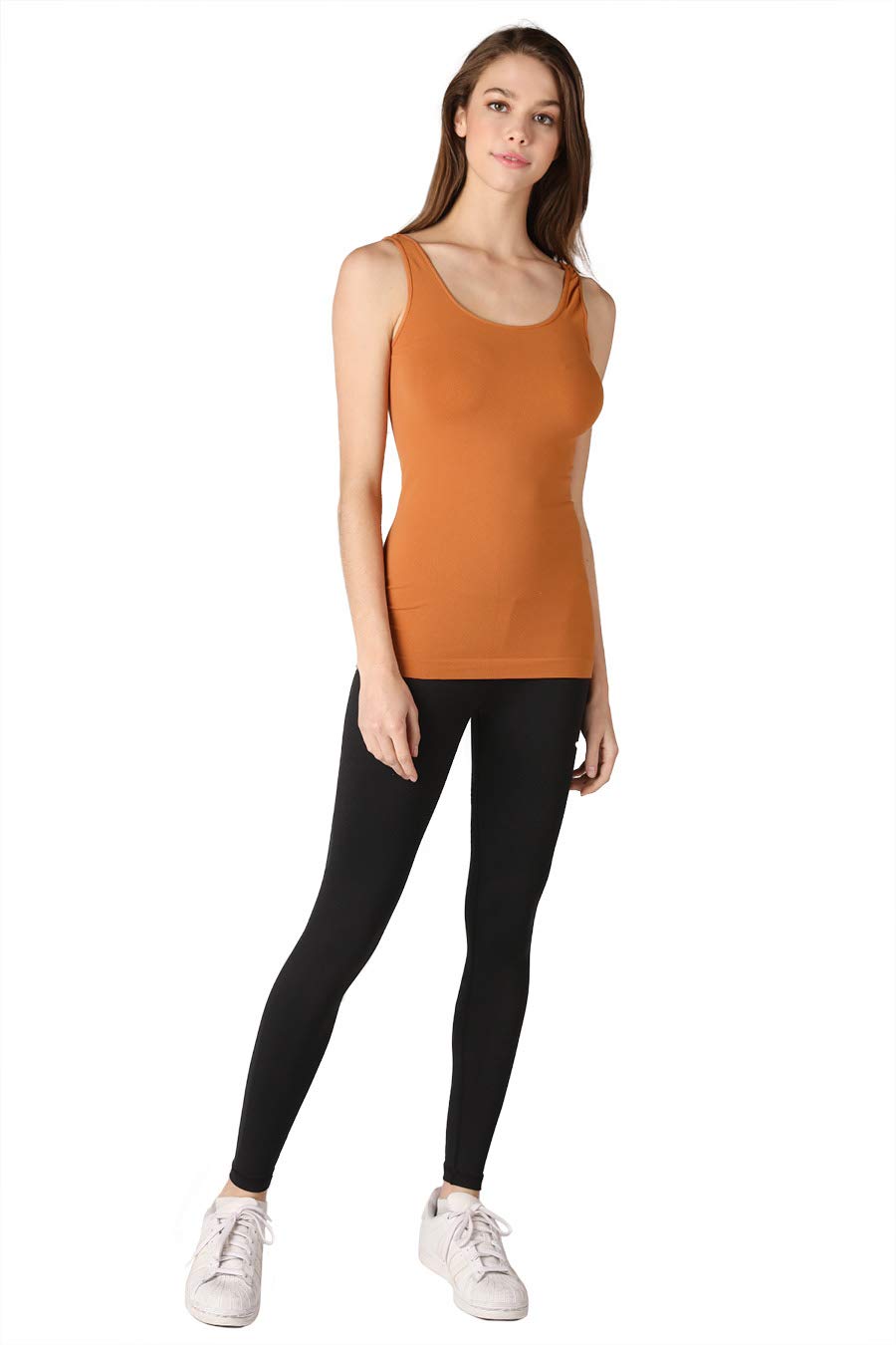 NIKIBIKI Women Seamless Basic Jersey Tank Top, Made in U.S.A, One Size