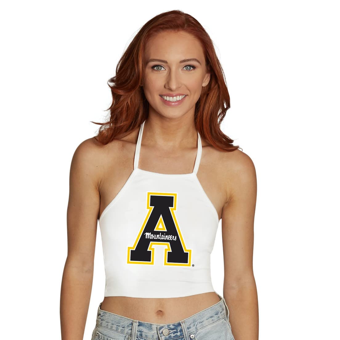 Lojobands Women's College Halter Top Tank Top Tee Tshirt