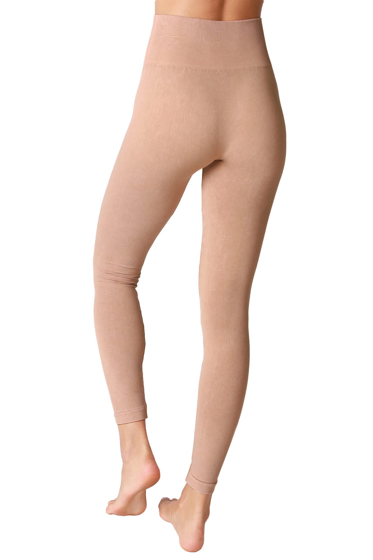 NIKIBIKI Women Seamless Vintage High Waisted Leggings, Made in U.S.A, One Size