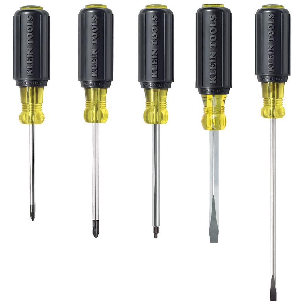 Klein Tools 603-4 Screwdriver, Made in USA, #2 Phillips Tip, Cushion Grip, Precision Machined Electrician Screwdriver, Home Improvement