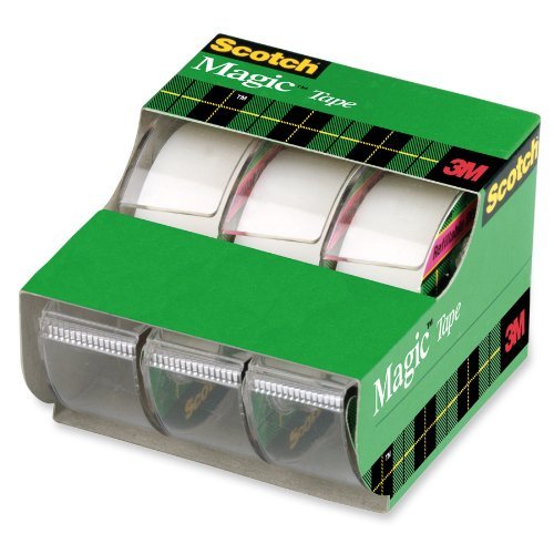 Scotch Magic Tape, Dispensered Rolls, 3/4 x 300 Inches, 6 Pack (3105)