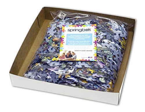 Springbok Christmas Morning 500 Piece Jigsaw Puzzle - This Classic Scene of a Cozy Christmas Morning Under The Tree is Colorful and Relaxing