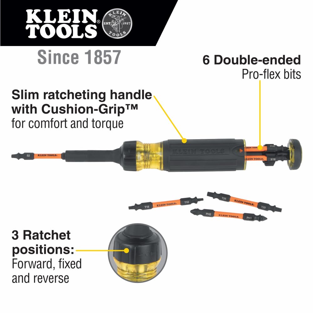 Klein Tools J215-8CR Multitool Pliers, Hybrid Multi Purpose Tool / Crimper, Wire Stripper, Bolt Shearing, Wire Grabbing, Twisting, Looping