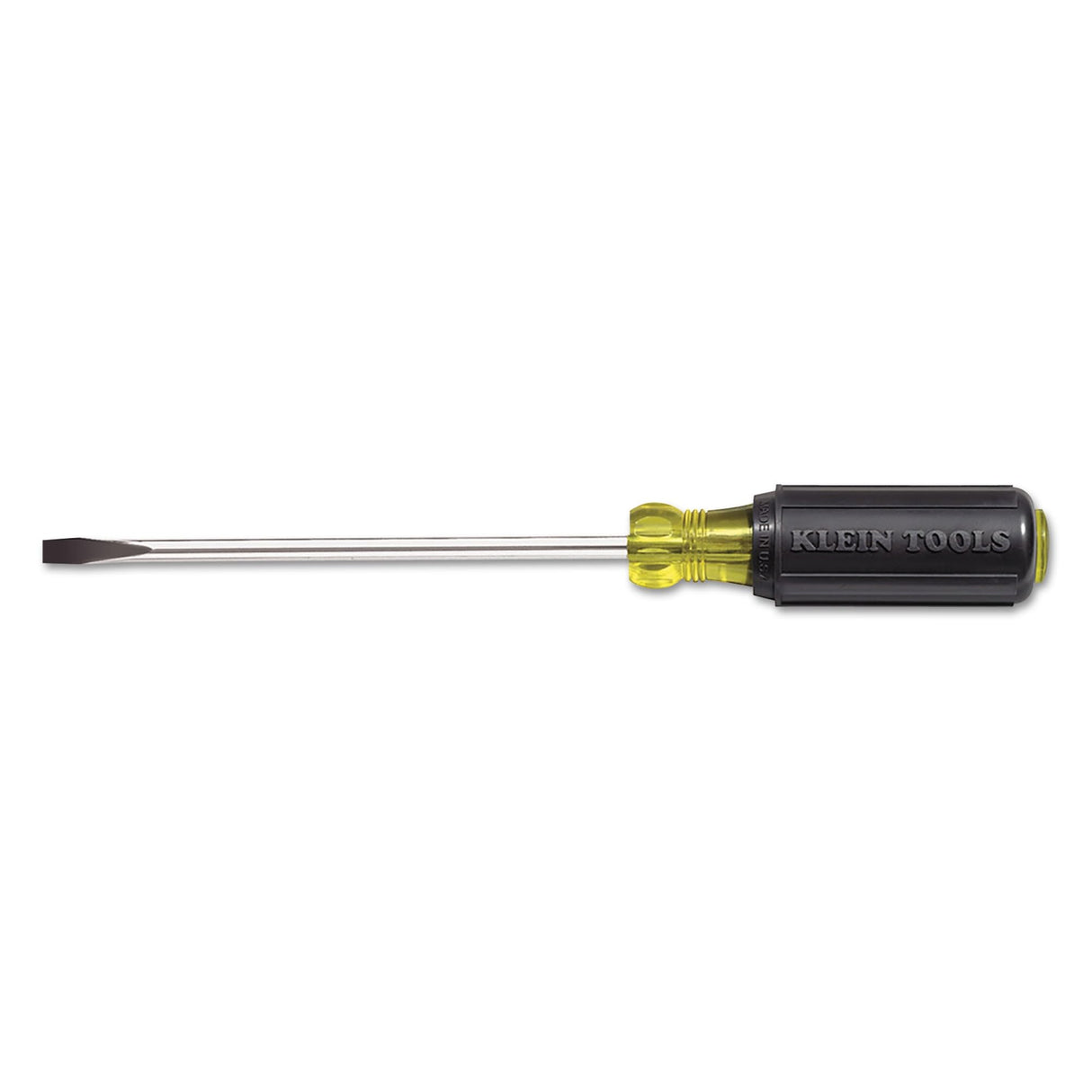 Klein Tools 605-6 1/4-Inch Cabinet Tip Screwdriver, Heavy Duty, 6-Inch, Made in USA