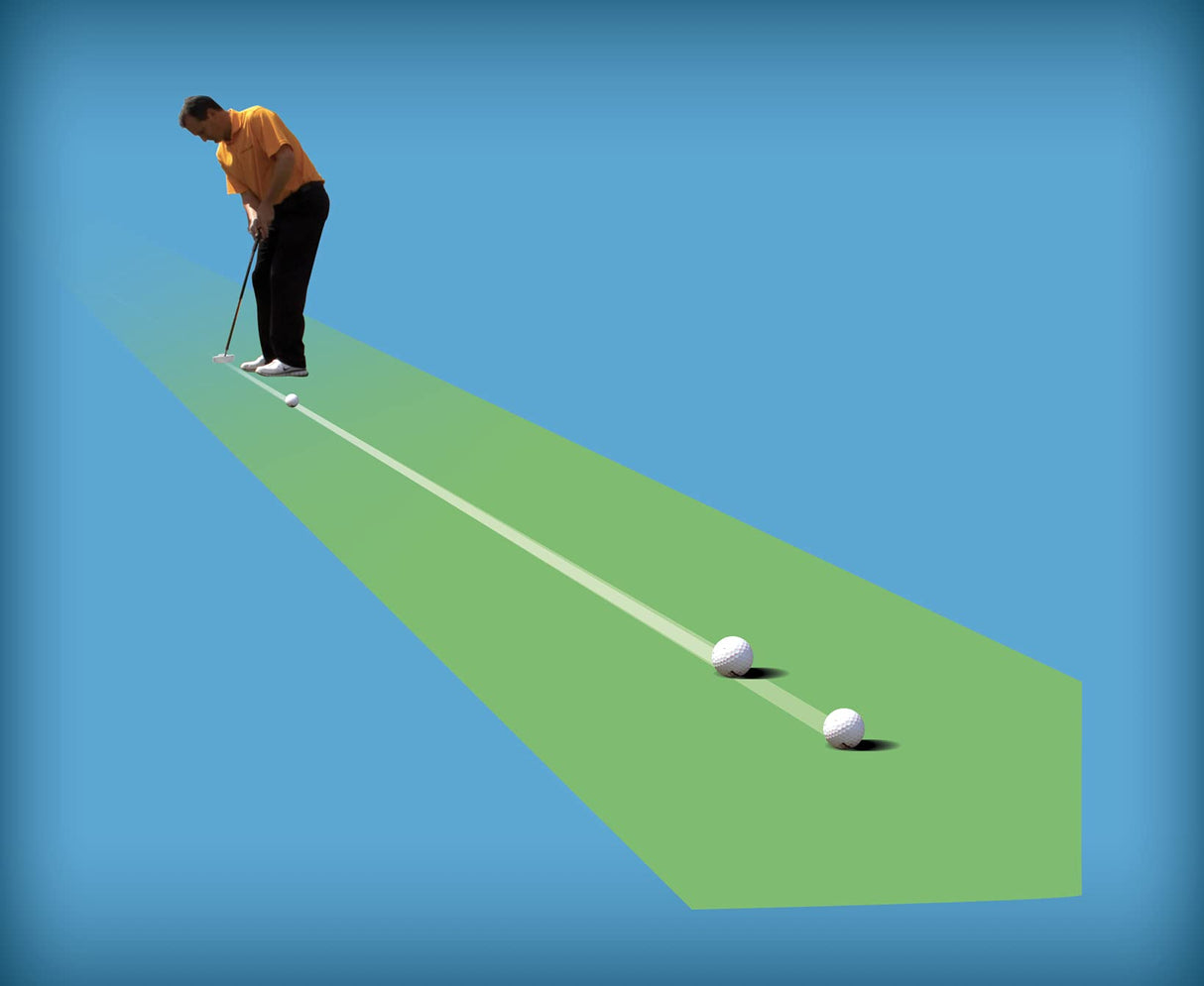 Orange Whip Putter Blade Made in USA, Golf Swing Trainer for Putting, 35"