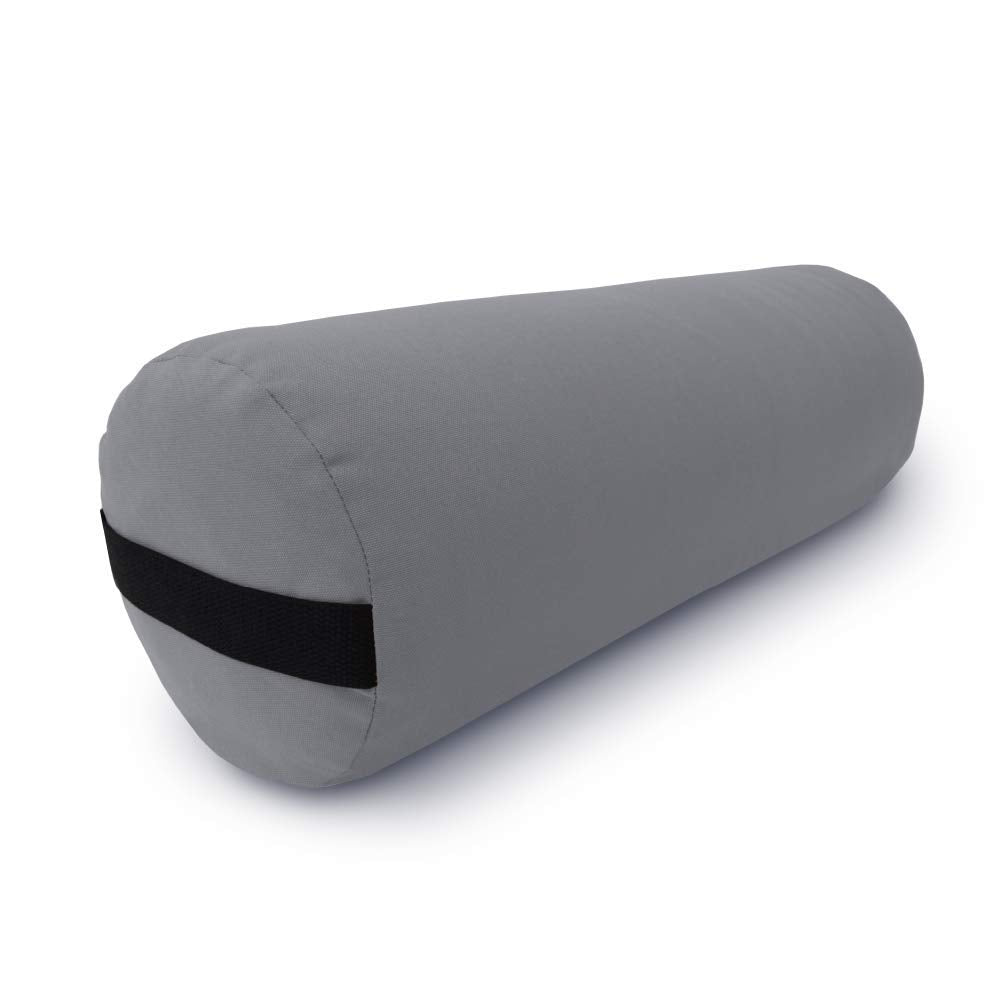 Bean Products Yoga Bolster - Made In The USA With Eco Friendly Materials - Round or Rectangular Support Cushions That Elevate Your Practice - Natural Cotton or Organic Hemp Cover