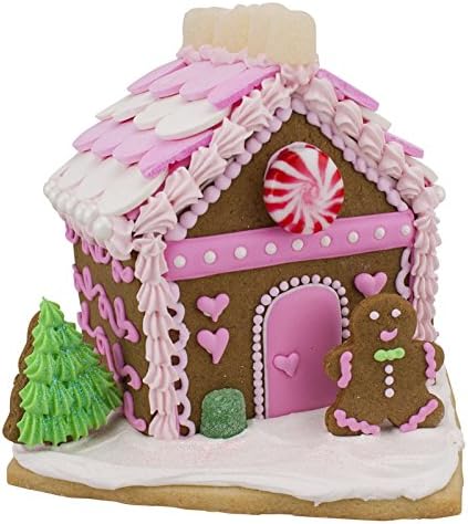 Mini Gingerbread House Cookie Cutter Set, Two Cookie Cutters with Recipe Card, Makes 4-1/2" Tall Gingerbread House Made in USA by Ann Clark