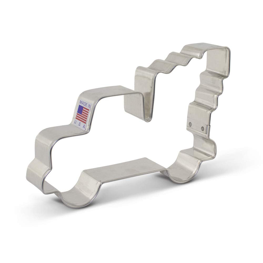 Extra Large Vintage Pickup Truck with Christmas Tree Cookie Cutter, 5" Made in USA by Ann Clark