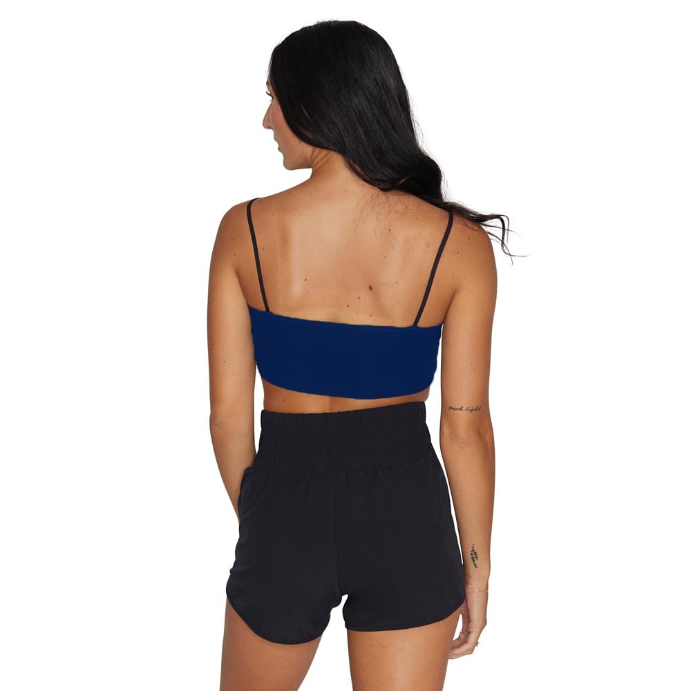 Lojobands Women's Tailgate Outfit College Spaghetti Tank Top Crop Top Made in USA One Size Fits Most