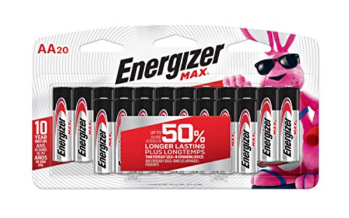 Energizer AA Batteries, Max Double A Battery Alkaline, 24 Count