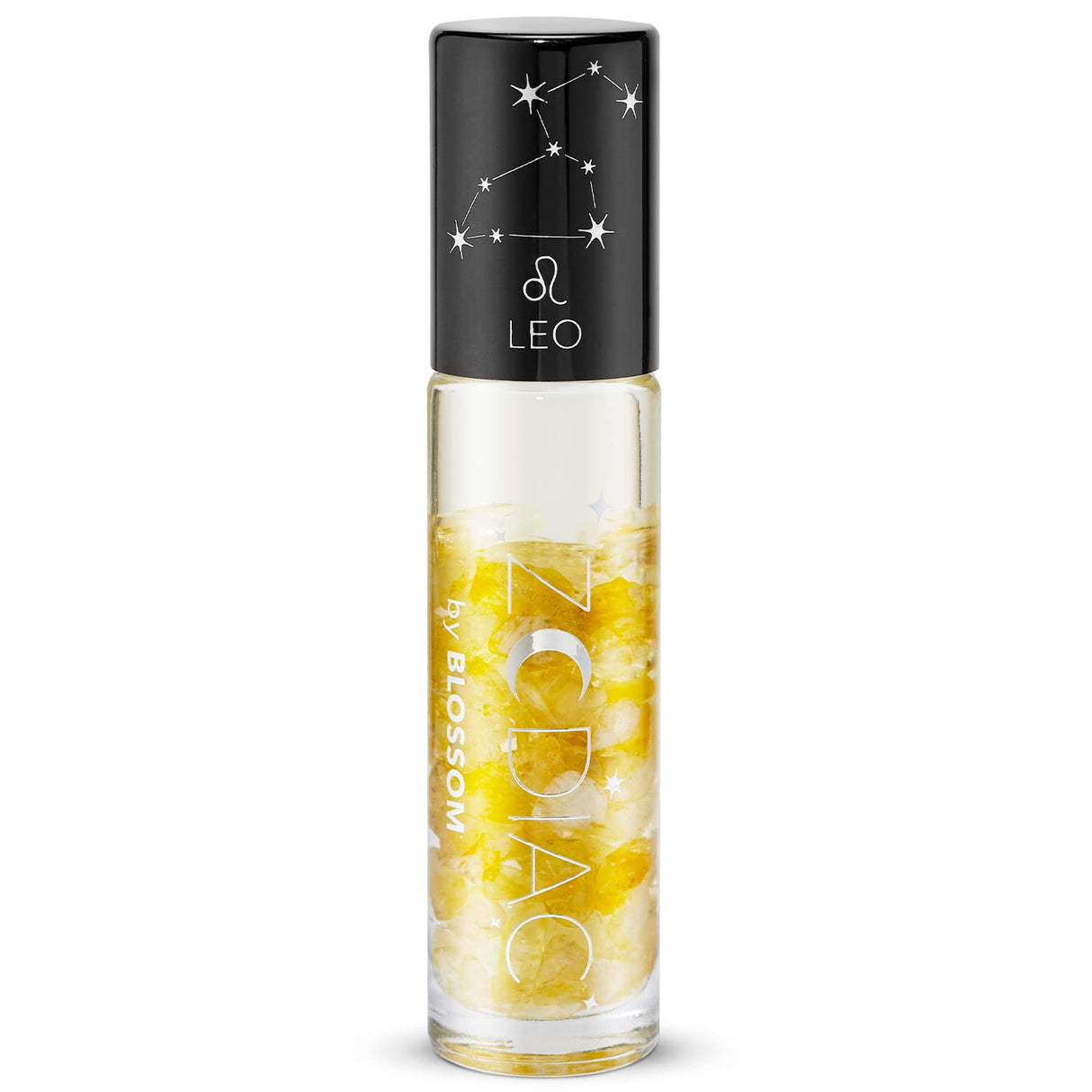 Blossom Zodiac Sign Roll-On Lip Gloss, Vanilla Scented + Moisturizing with Crystals, Made in USA, 0.20 fl. oz./5.9ml, Aquarius