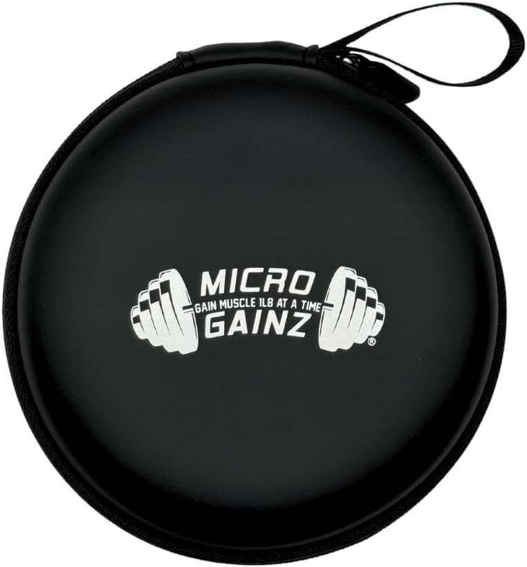 Micro Gainz Hard Shell Carrying Case for 1LB and 1.25LB Dumbbell Micro Plates