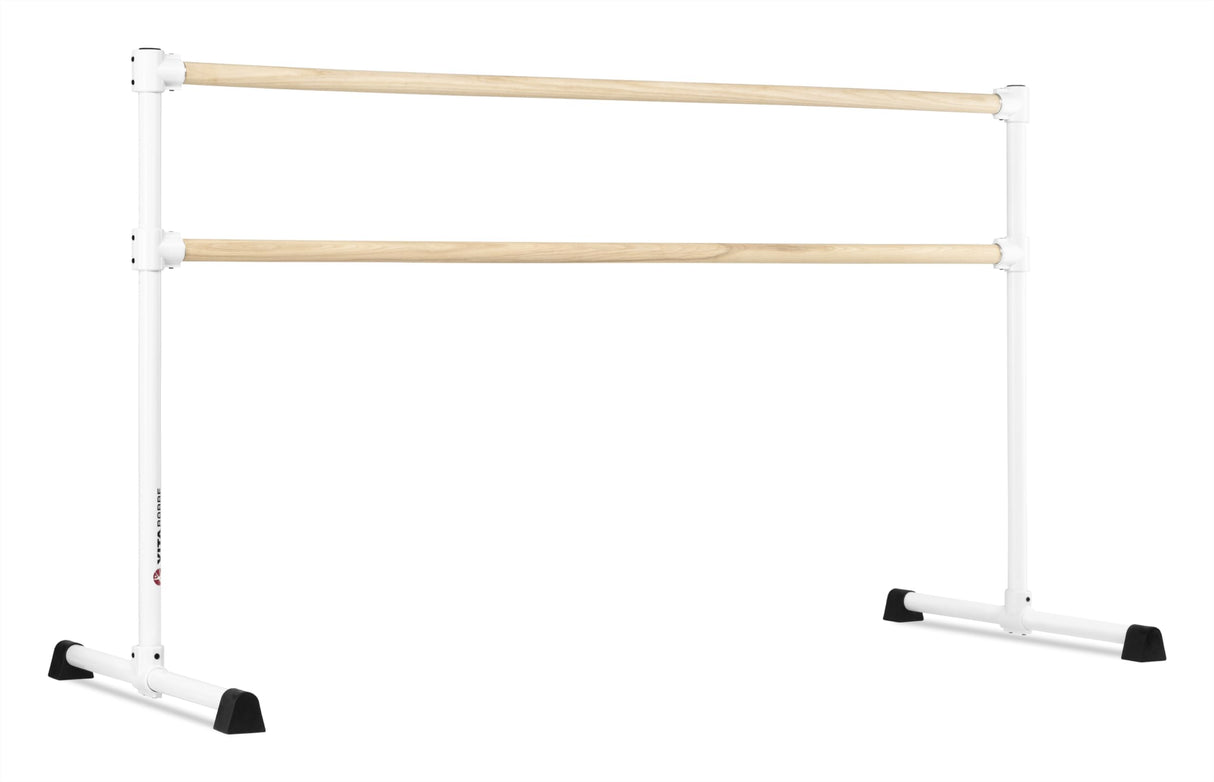 VITA Barre Portable Freestanding Double Ballet Barre, Extreme, Wood | Fixed Height, Made in USA, Home or Gym Exercise Equipment for Kids & Adults | Dance, Fitness, Pilates