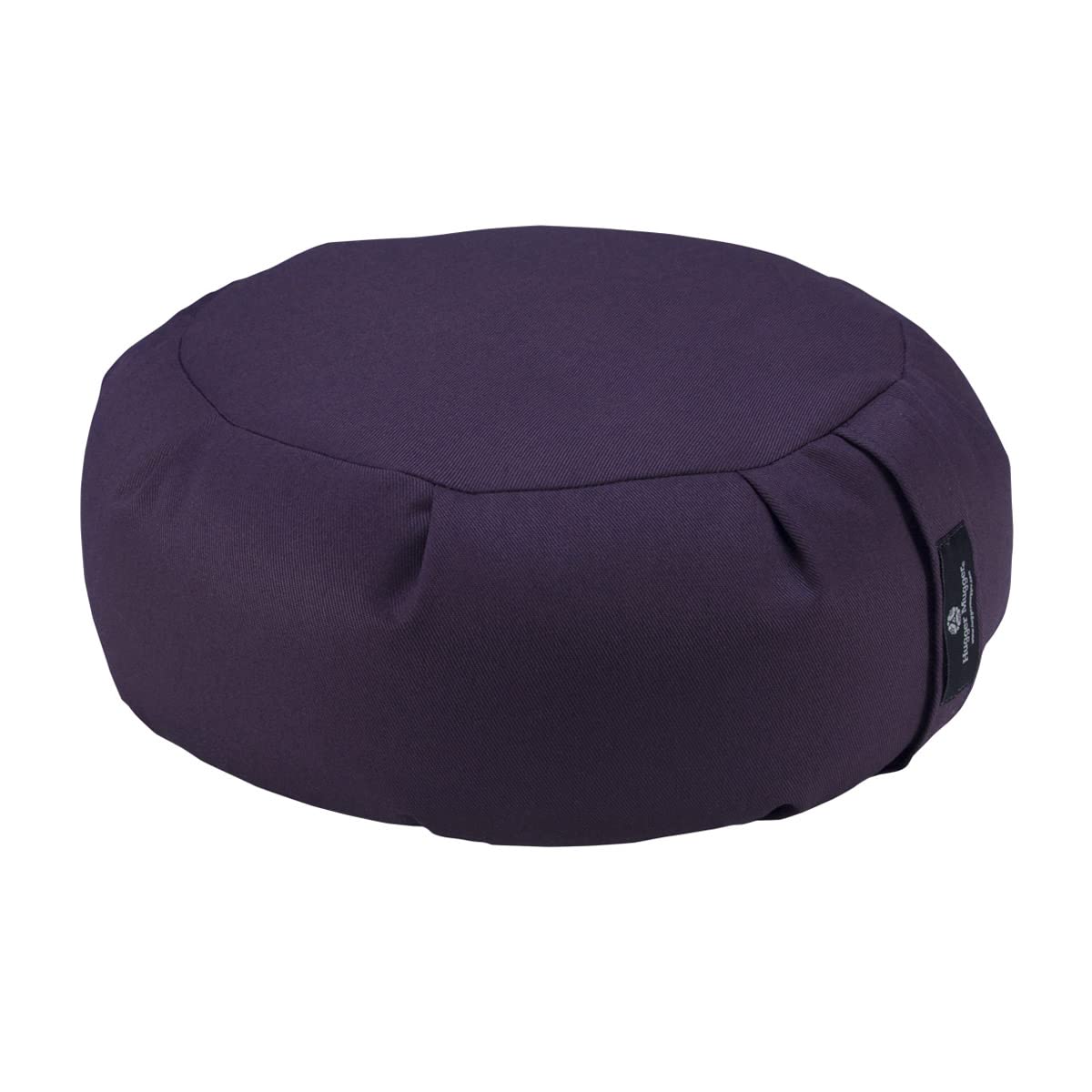Hugger Mugger Zafu Meditation Cushion - Support in Cross-Legged Sitting, Buckwheat Filled, Durable Fabric, Convenient Handle, Handmade in USA