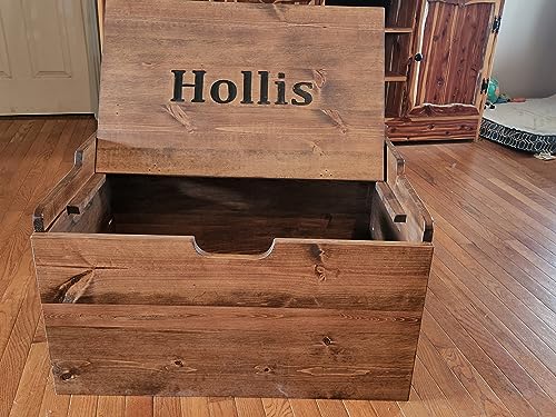 Personalized/Hand Carved/Toy Chest/Toy Box/Chest/Baby Gift/Memory Keeper/Gift/Christmas Present/Made in USA (36, red oak)
