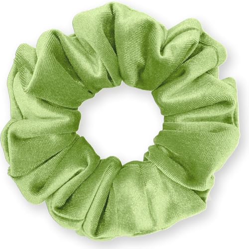 Velvet Scrunchies 3-Pack Gift Set Premium Plush Ponytail Holder Made in the USA Burgundy Forest Black