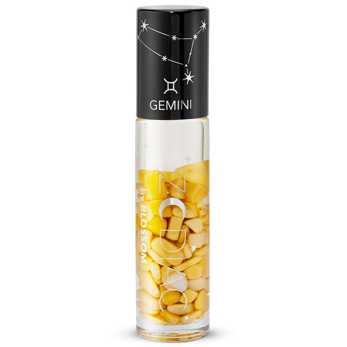 Blossom Zodiac Sign Roll-On Lip Gloss, Vanilla Scented + Moisturizing with Crystals, Made in USA, 0.20 fl. oz./5.9ml, Aquarius