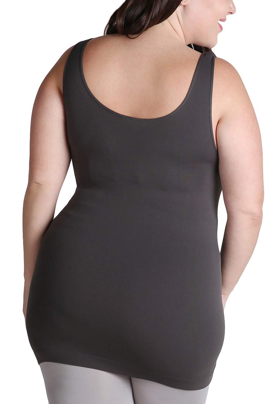 NIKIBIKI Women Seamless Premium Classic Tank Top, Made in U.S.A, Plus Size