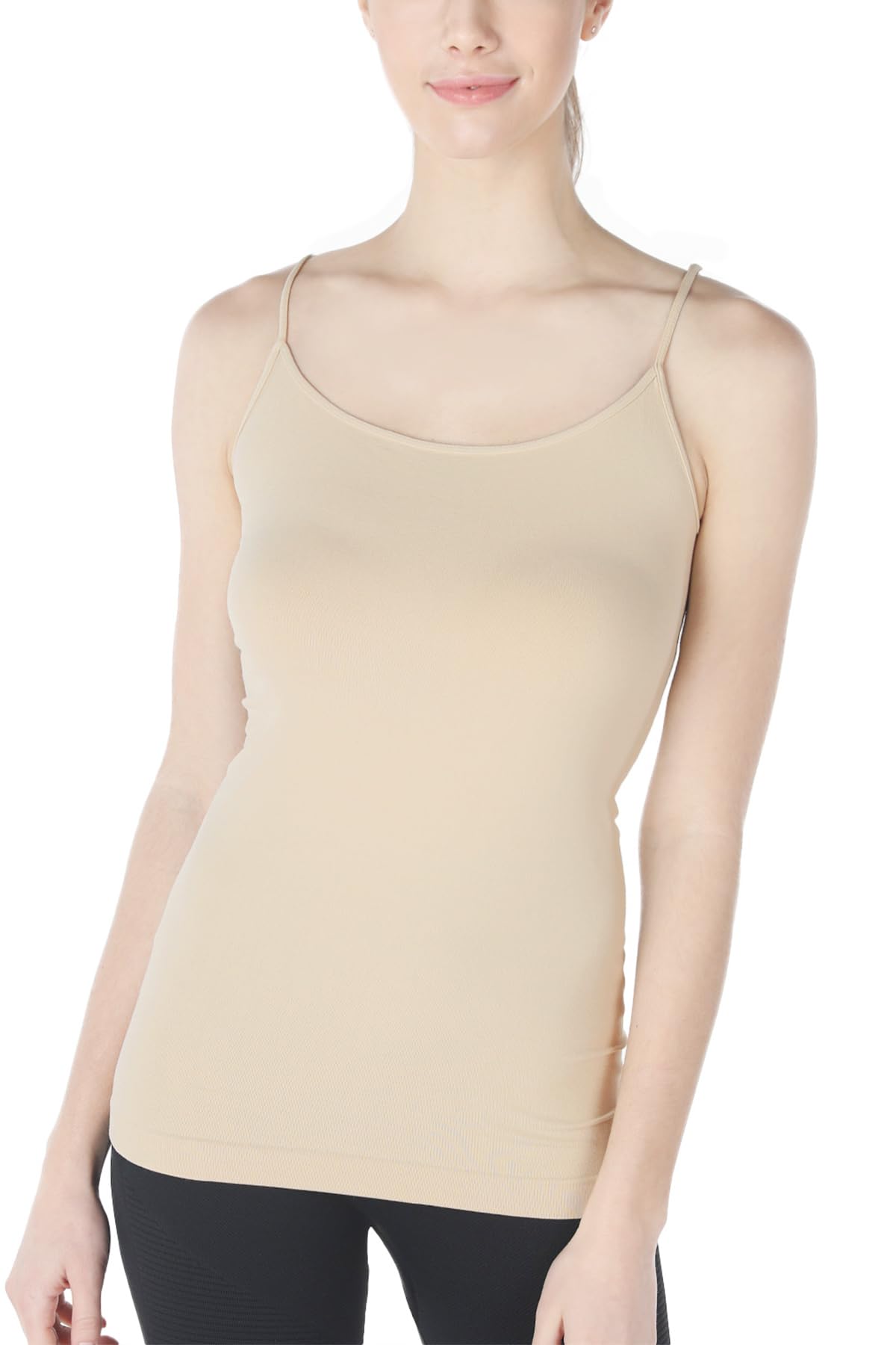 NIKIBIKI Women Seamless Basic Camisole, Made in U.S.A, One Size