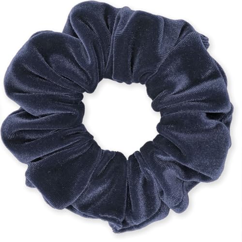 Velvet Scrunchies 3-Pack Gift Set Premium Plush Ponytail Holder Made in the USA Burgundy Forest Black
