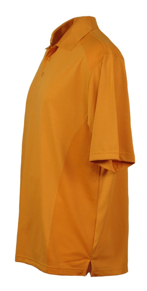 Akwa Men's Dry Wicking Golf Polo Body Mapping Mesh Design 100% Polyester Seamless Ventilation Zones