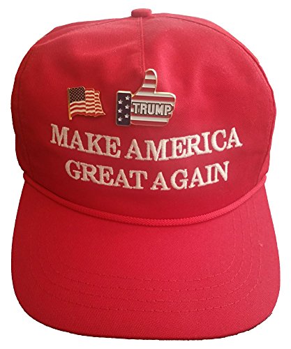 Donald Trump Thumbs Up Pin - Made in USA - President Trump Gift, Metal Enamel Button on American Flag