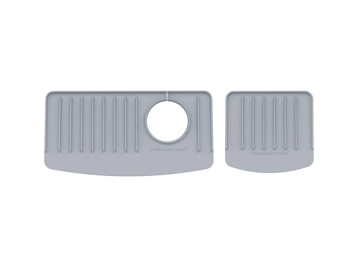 WeatherTech FaucetMat Duo - Protect Your Kitchen & Bathroom Countertops - Dark Grey/Slate