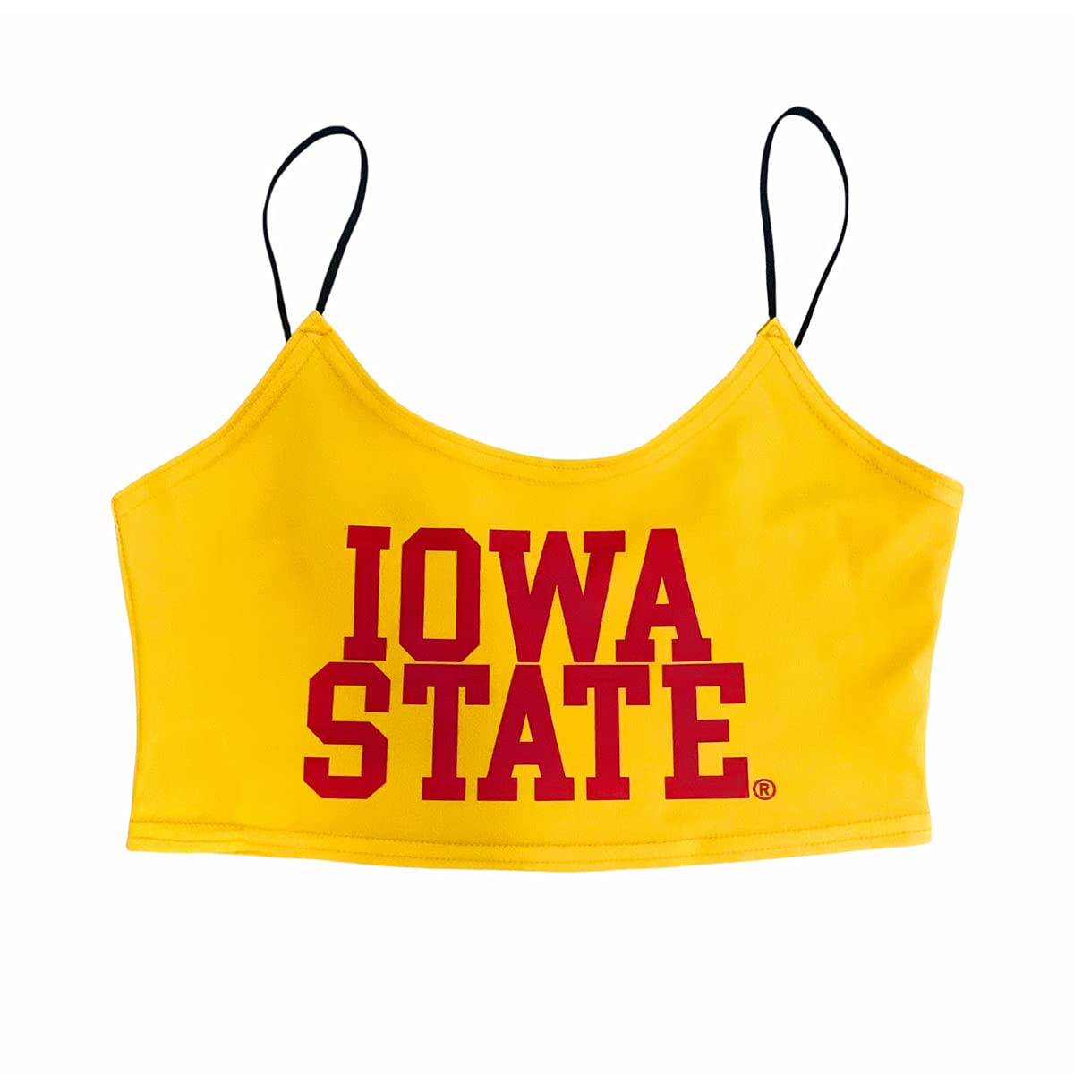 Lojobands Women's Tailgate Outfit College Spaghetti Tank Top Crop Top Made in USA One Size Fits Most