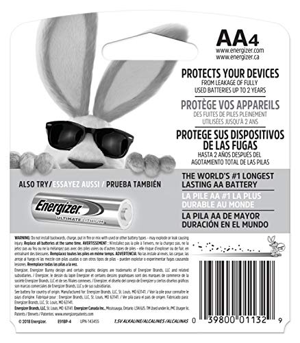 Energizer AA Batteries, Max Double A Battery Alkaline, 8 Count (Pack of 4)