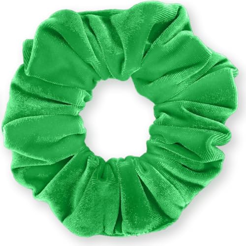 Velvet Scrunchies 3-Pack Gift Set Premium Plush Ponytail Holder Made in the USA Burgundy Forest Black