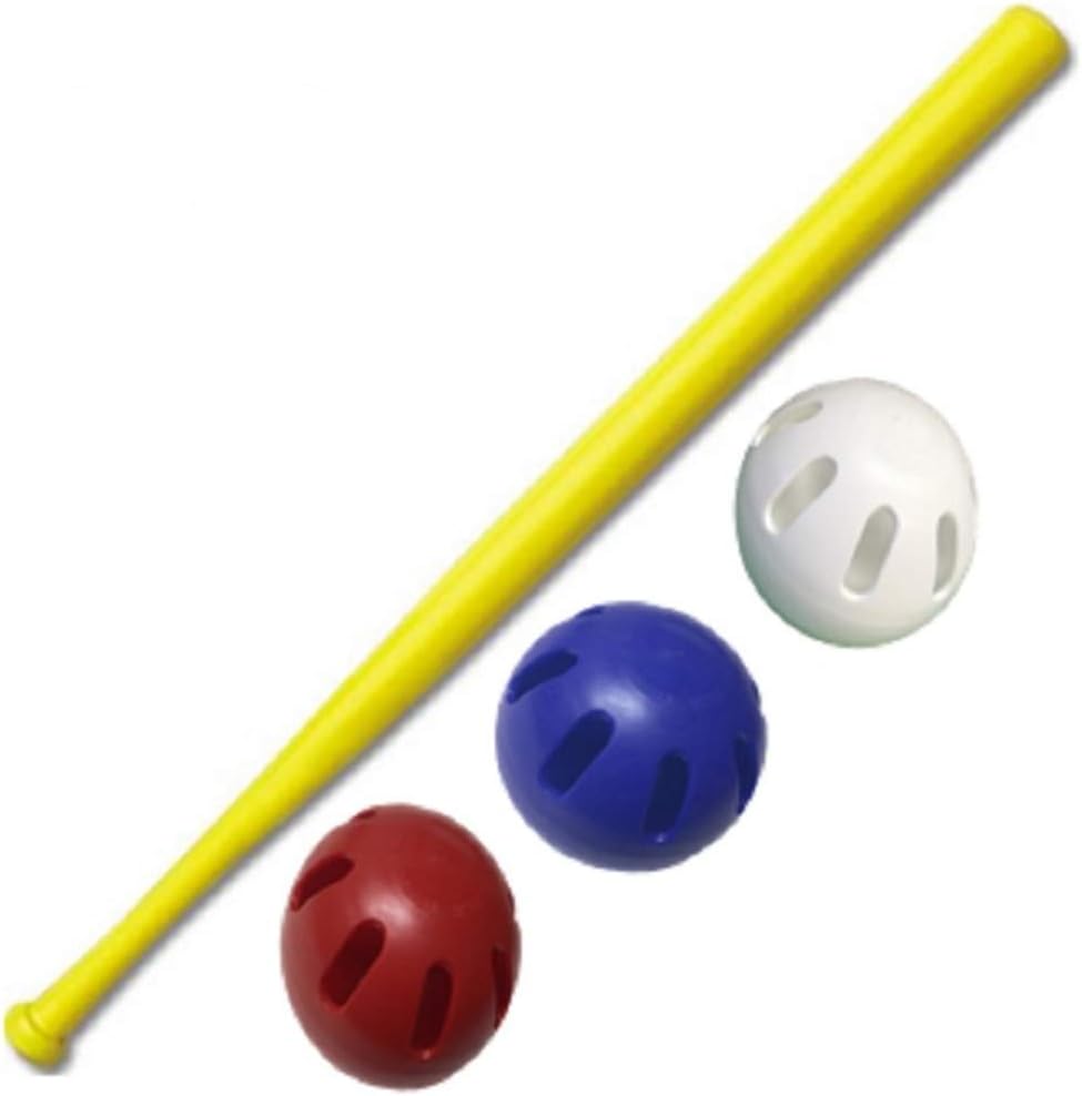 WIFFLE® Ball U.S.A Set - 32" WIFFLE® Bat with Red, White, and Blue Official WIFFLE® Balls - 4 Pack Now Includes Our Dare to Soar® Wristband!