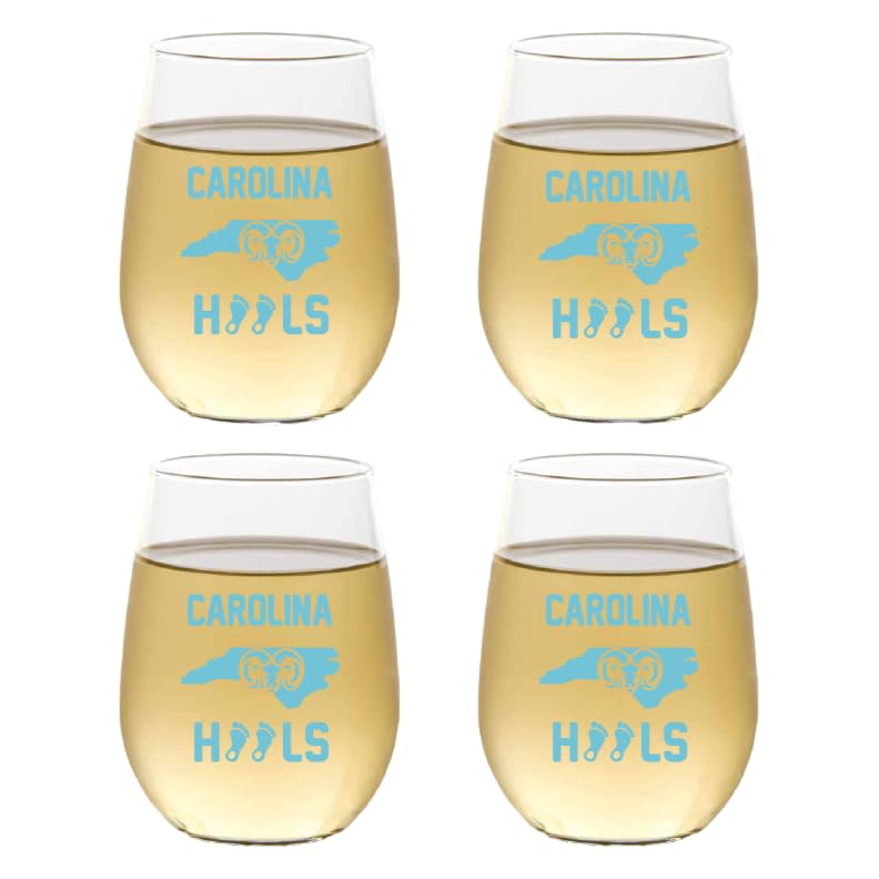 Set of 4 Shatterproof CUSTOM 16 oz Plastic Wine Glasses MADE in the USA (CHRISTMAS NUTCRAKERS)