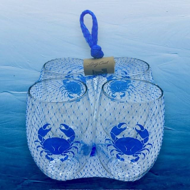 Set of 4 Shatterproof Designer 16 oz Plastic Wine Glasses MADE in the USA (CHRISTMAS)