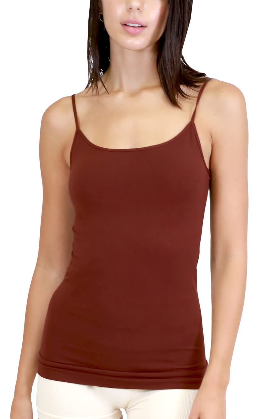 NIKIBIKI Women Seamless Basic Camisole, Made in U.S.A, One Size