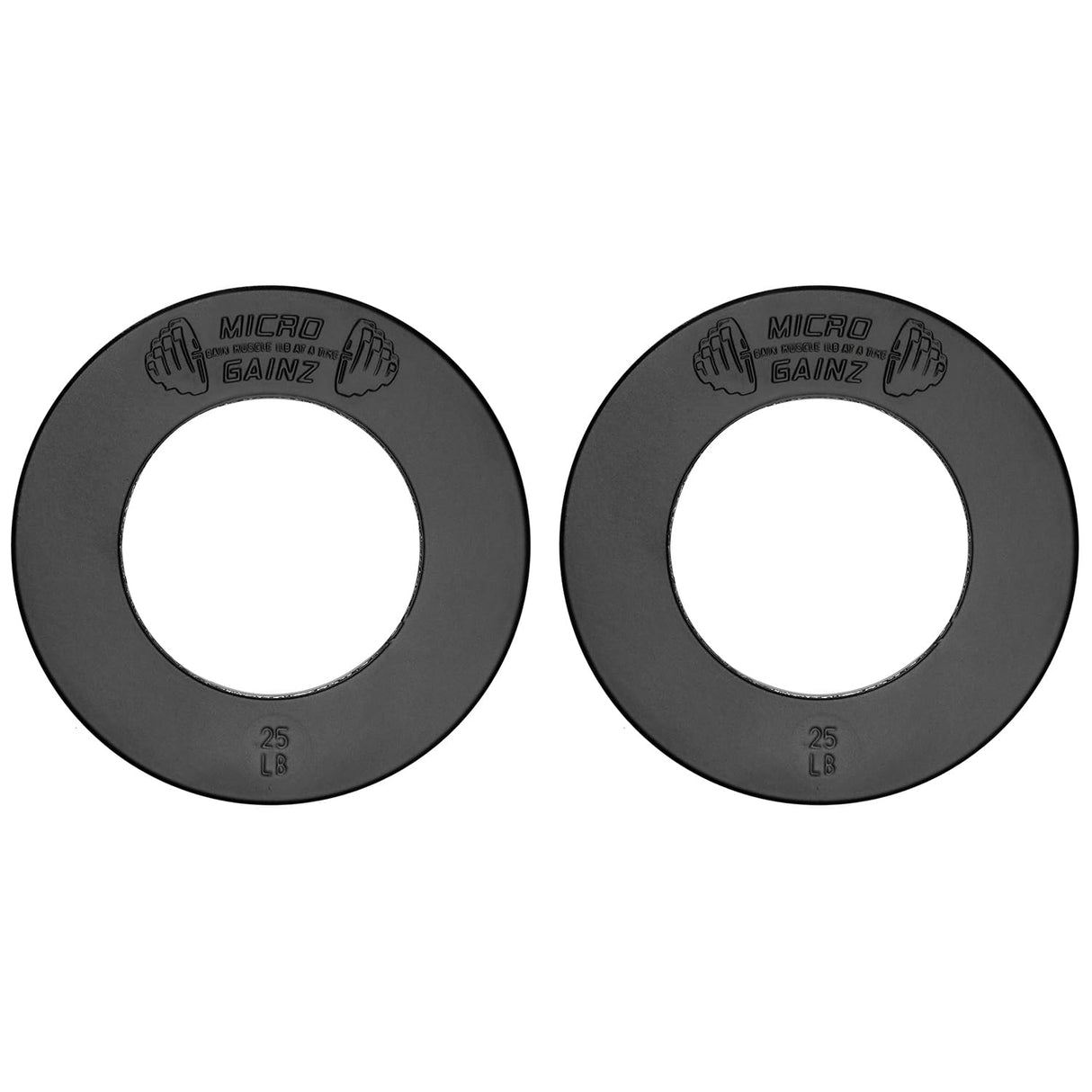 Micro Gainz Calibrated Fractional Weight Plate Set of 2 Plates, Choose Set (.25LB-1.25LB), Designed for Olympic Barbells for Strength Training & Micro Loading Bar Weights, Made in USA