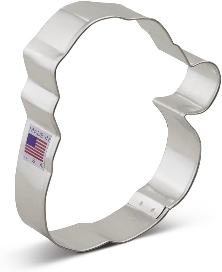 Santa Face Cookie Cutter 4.25" Made in USA by Ann Clark