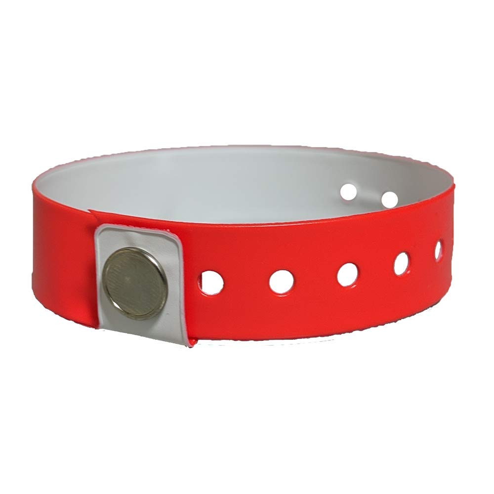 Reusable Vinyl Wristbands - Implement Water Safety, Use Colored Wristbands to Identify Your Swimmers by Ability - 10″ Long x 3/4″ Wide - 100ct.