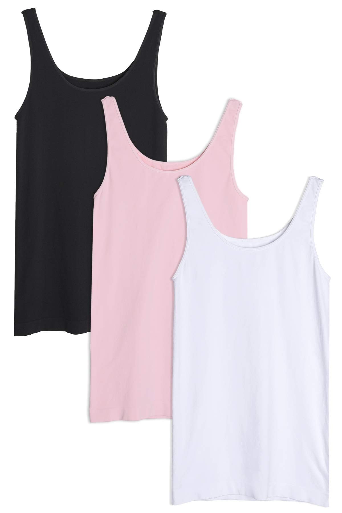 NIKIBIKI Women Seamless Basic Jersey Tank Top, Made in U.S.A, One Size