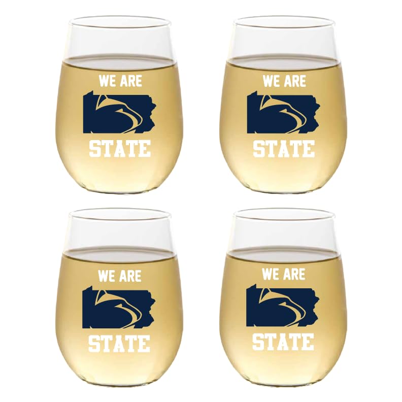 Set of 4 Shatterproof CUSTOM 16 oz Plastic Wine Glasses MADE in the USA (CHRISTMAS NUTCRAKERS)