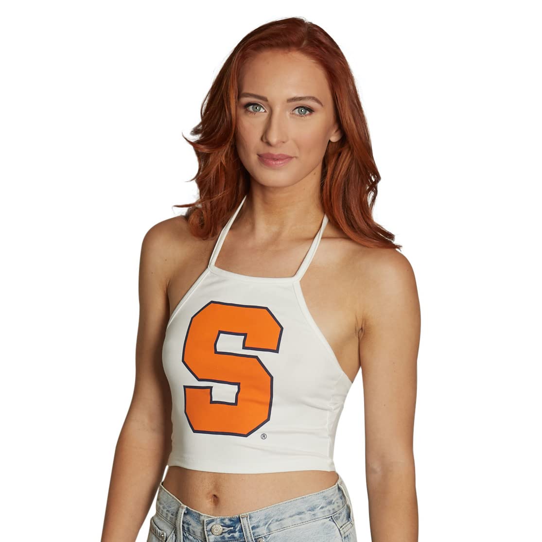 Lojobands Women's College Halter Top Tank Top Tee Tshirt